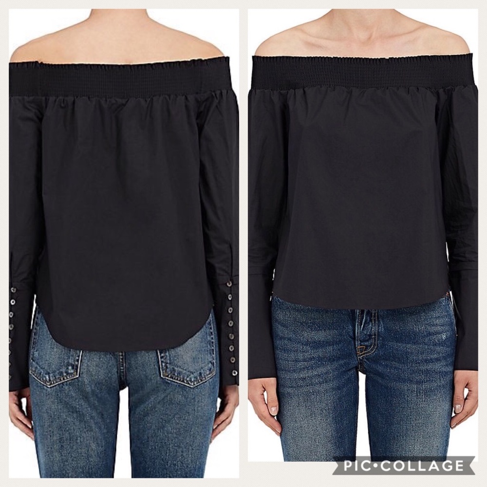 Derek Lam | 100% Cotton Off The Shoulder Blouse 8